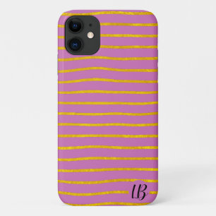 Personalisierter Fall für Streifen aus Gold Case-Mate iPhone Hülle