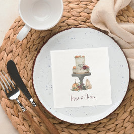 Personalisierter Fall Layer Cake Serviette