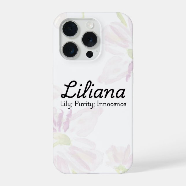 Personalisierter Fall Liliana Phone iPhone Hülle (Rückseite)