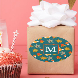 Personalisierter Fall Ovaler Aufkleber