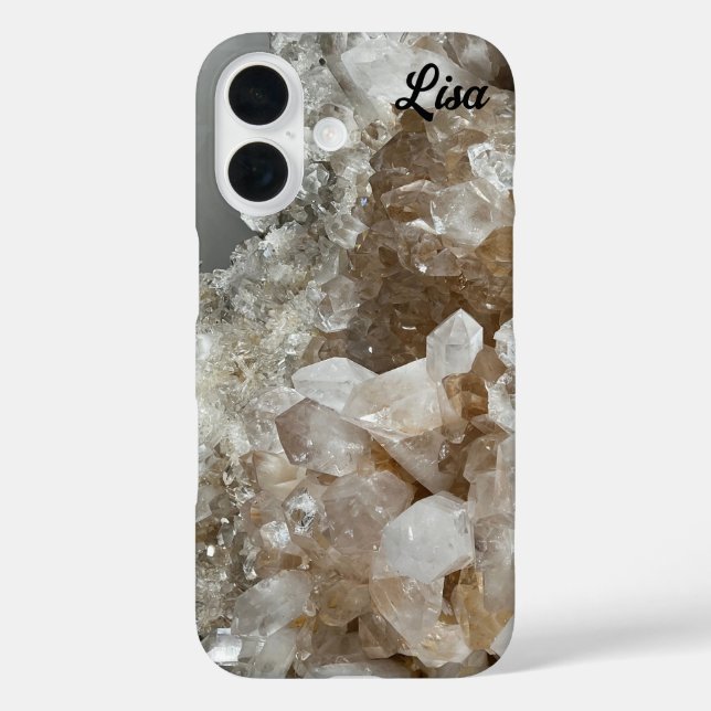 Personalisierter Fall Quarz Crystal Sturdy iPhone Case-Mate iPhone Hülle (Rückseite)