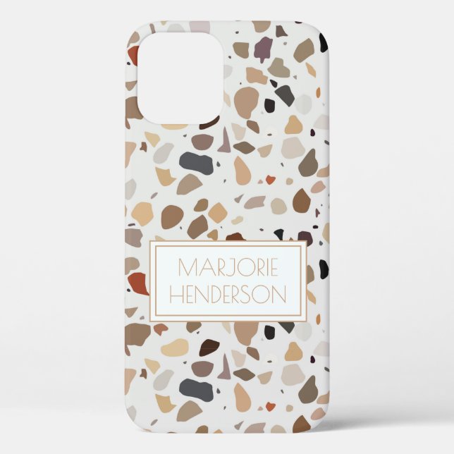 Personalisierter Fall Terrazzo Case-Mate iPhone Hülle (Rückseite)