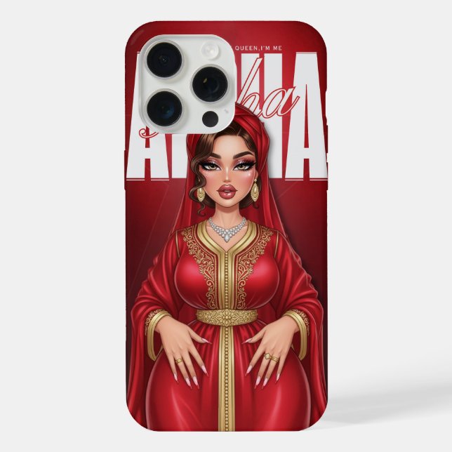 Personalisierter Fall von Diva Queen iPhone Hülle (Rückseite)