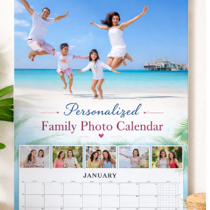 Personalisierter Familien-Fotokalender mit individ Kalender