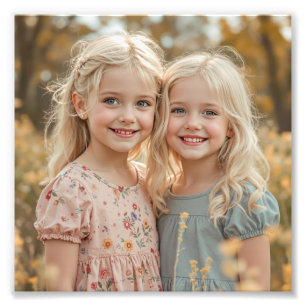 Personalisierter Familien-Satin-Fotoabzug in Premi Fotodruck