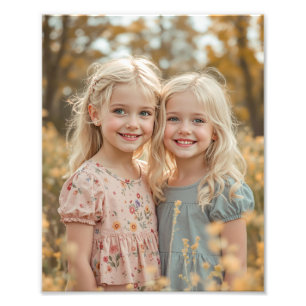 Personalisierter Familien-Satin-Fotoabzug in Premi Fotodruck