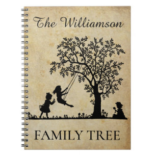 Personalisierter Familien-Stammbaum Vintage Geneal Notizblock