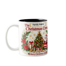 Personalisierter Familien-Weihnachtsbecher & Tasse