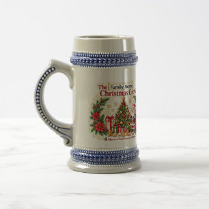 Personalisierter Familien-Weihnachtsbierkrug Bierglas