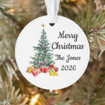 Personalisierter Familien-Weihnachtsschmuck