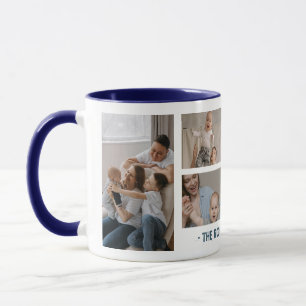 Personalisierter Familienbecher mit Fotos und Name Tasse