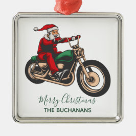 Personalisierter Familienfahrer Weihnachten Ornament Aus Metall