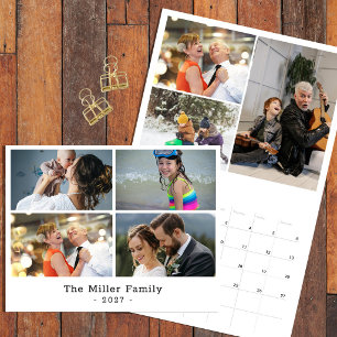 Personalisierter Familienfoto-Collage-Kalender 202 Kalender