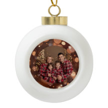 Personalisierter Familienfoto-Weihnachtsbaumschmuc