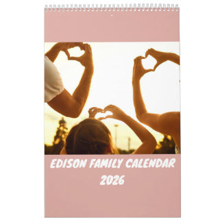 Personalisierter Familienkalender 2026 Kalender