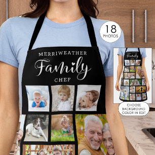 Personalisierter FAMILIENKOCH 19 Foto-Collage indi Schürze