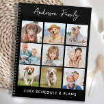 Personalisierter Familienname 2023 Planer<br><div class="desc">Der Kalender-Planer für benutzerdefinierte Fotos. Behalt all deine Termine und Zeitplan praktisch mit unserem lustigen Foto-Planer, der 9 Fotos zu personalisieren und zu benennen hat. Dieser trendige Foto-Collage-Planer eignet sich hervorragend für Arbeitszeitpläne, Kinderschulveranstaltungen, Familienfeiern und Ihren Lieblingshunde-Fahrplan. Design ist vorne und hinten. Passen Sie sich mit Fotos, Lieblingsfotos, Haustier-Fotos und...</div>