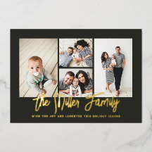 Personalisierter Familienname 4 FotoCollage