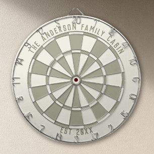 Personalisierter Familienname Benutzerdefinierter Dartscheibe