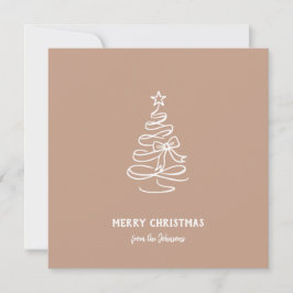 Personalisierter Familienname Frohe Weihnachten Ba Karte
