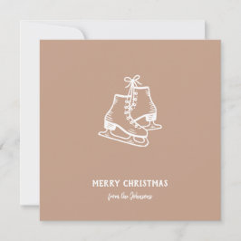 Personalisierter Familienname Frohe Weihnachten Sc Karte