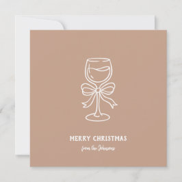 Personalisierter Familienname Frohe Weihnachten Tr Karte