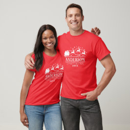 Personalisierter Familienname für Weihnachten T-Shirt