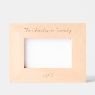 Personalisierter Familienname Geätzte Rahmen