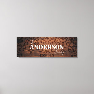 Personalisierter Familienname Leinwanddruck