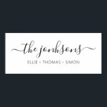 personalisierter Familienname moderner minimalisti Poster<br><div class="desc">vollwertige,  einfache und minimalistische Zuhause-Wandkunst oder als Geschenk an Ihre Familienmitglieder!</div>