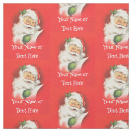 Personalisierter Familienname Winking Weihnachten Stoff