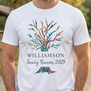 Personalisierter Familienstammbaum Familientreffen T-Shirt