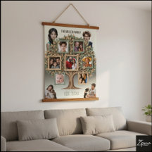 Personalisierter Familienstammbaum-Foto-Wand-Scrol
