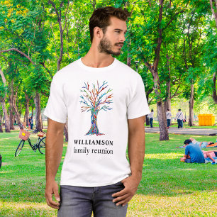 Personalisierter Familientreffen-Stammbaum T-Shirt