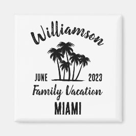 Personalisierter Familienurlaub Magnet