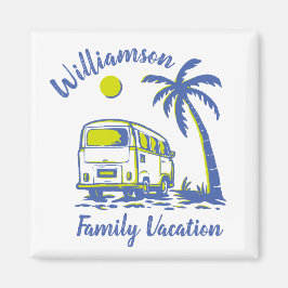 Personalisierter Familienurlaub Magnet