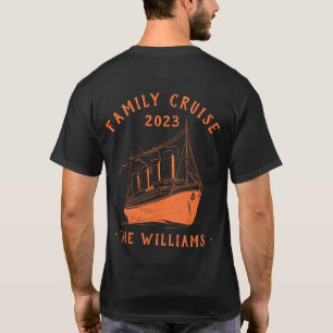 Personalisierter Familienurlaub Schifffahrt T-Shirt
