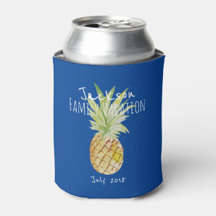 Personalisierter Familienurlaub Sommer Ananas Dosenkühler