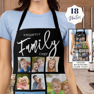 Personalisierter FAMILY KOCH 19 FotoCollage Custom Schürze