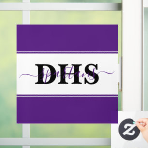 Personalisierter Farbbblock  Fensteraufkleber