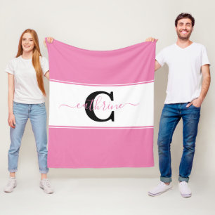 Personalisierter Farbblock Fleecedecke