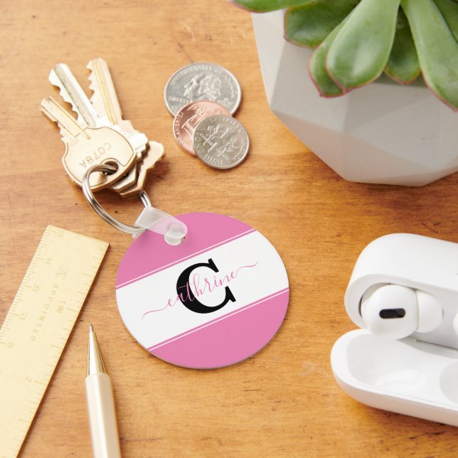 Personalisierter Farbblock Schlüsselanhänger (Schreibtisch)