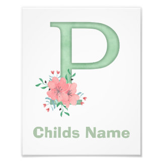 Personalisierter Farbbrief P Foto drucken