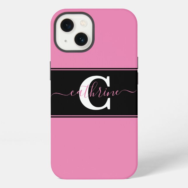 Personalisierter Farbfeld-Design iPhone Hülle (Rückseite)