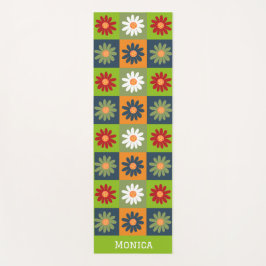 Personalisierter farbiger Individuelle Name Yogamatte