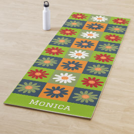 Personalisierter farbiger Individuelle Name Yogamatte
