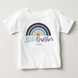 Personalisierter, farbiger Regenbogen-kleiner Brud Baby T-shirt