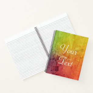 Personalisierter Farbspill Notizbuch