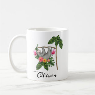 Personalisierter Faultier-Kaffeebecher Faultier-Ge Kaffeetasse