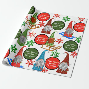 Personalisierter Feiertag Geschenkpapier